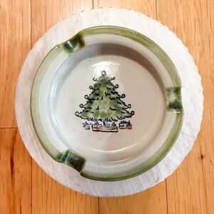 🎄 Louisville Stoneware Christmas Tree Ashtray or Catchall